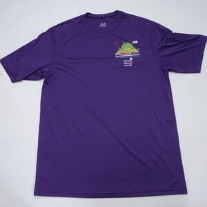 T-Shirt Mens L Purple Tussey Mountainback Graphic Print Crew Neck Short Sleeve
